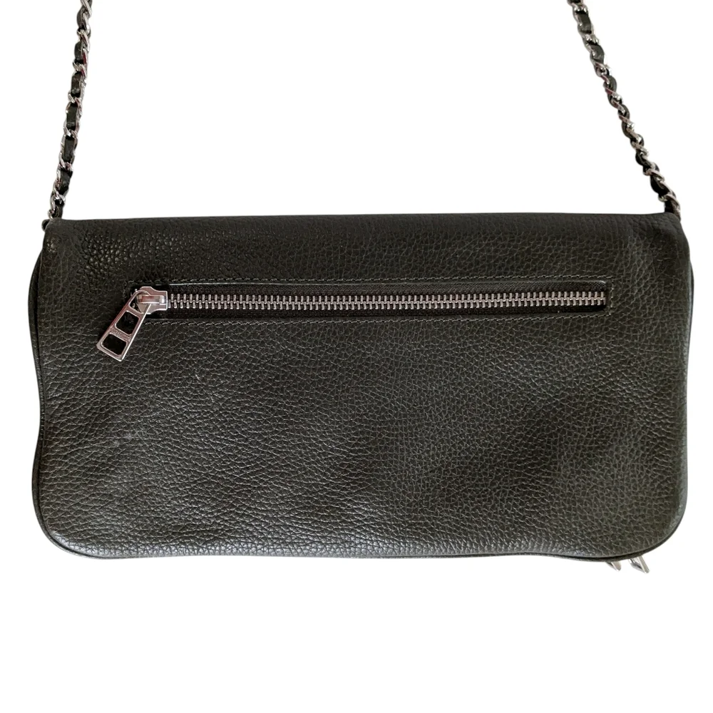 Zadig & Voltaire Leather Crossbody with Silver Chain - Picture 3 of 13